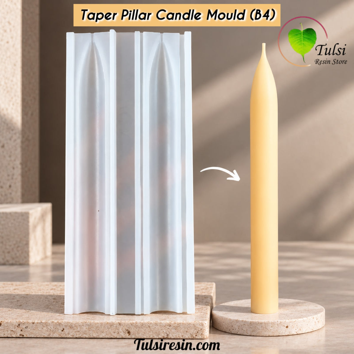 Taper Pillar Candle Mould (B4)