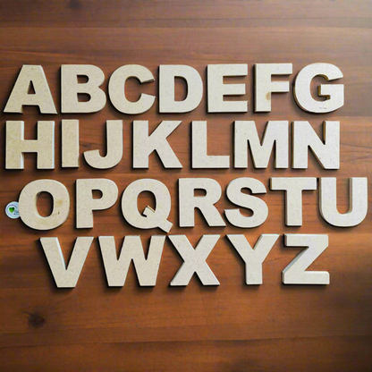 MDF All Alphabets Set Tulsi Resin Store