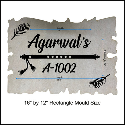 Custom Nameplate Base + Acrylic Name (Design G)