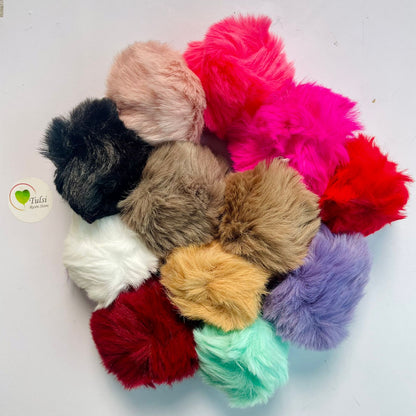 Pom Pom Keychain Set Of 12 Tulsi Resin Store