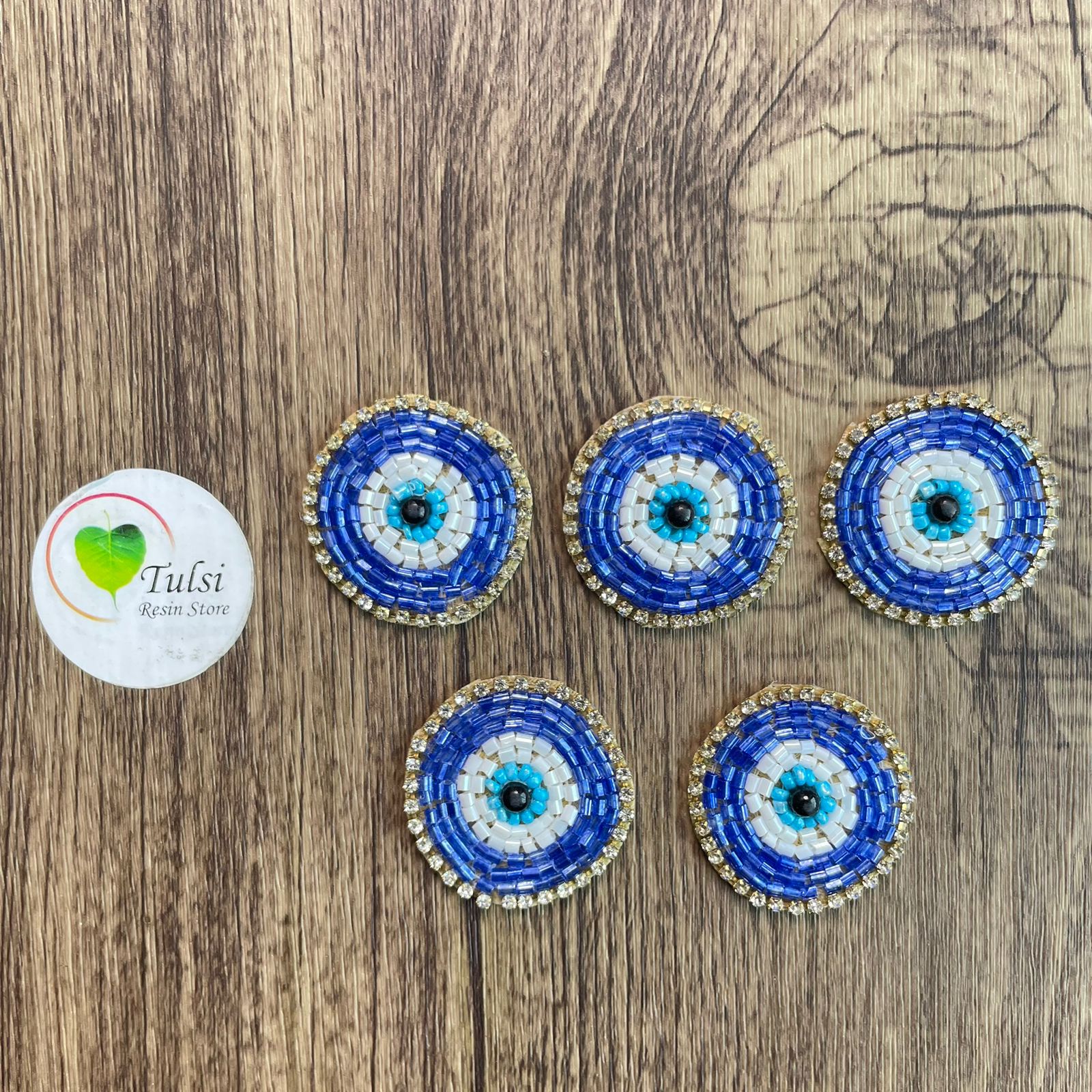 Evil Eye Patch - Small Blue
