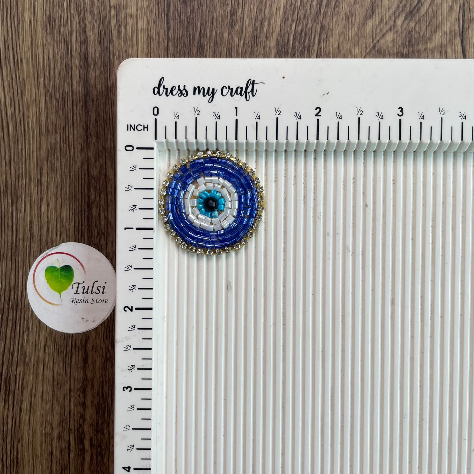 Evil Eye Patch - Small Blue