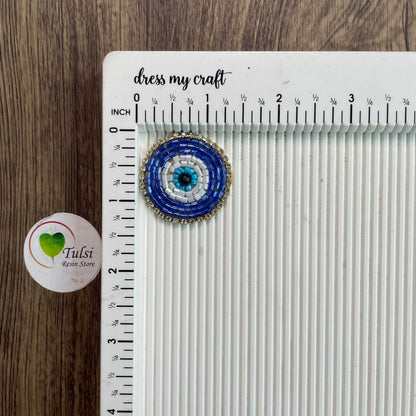 Evil Eye Patch - Small Blue