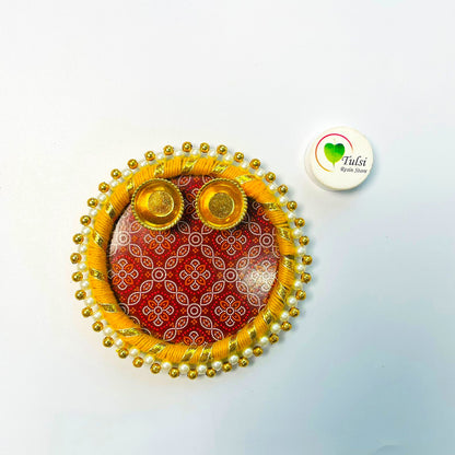 Mini Pooja Thali E Tulsi Resin Store