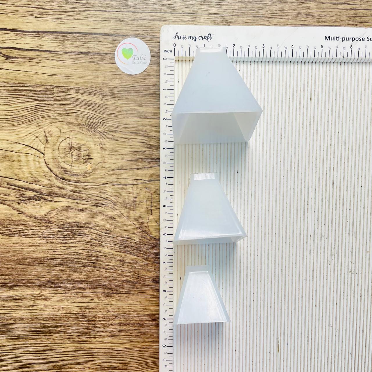 3 Pcs Pyramid Mould set Tulsi Resin Store