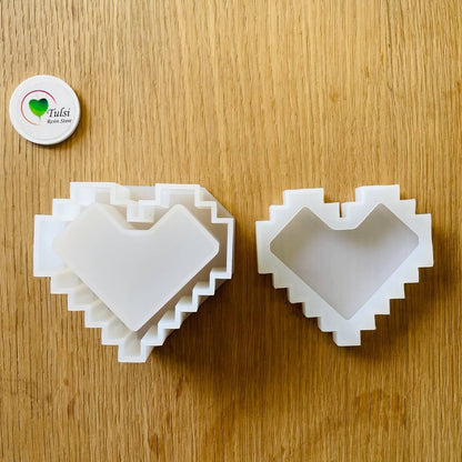 Storage Box Mould (N) - Zigzag Heart