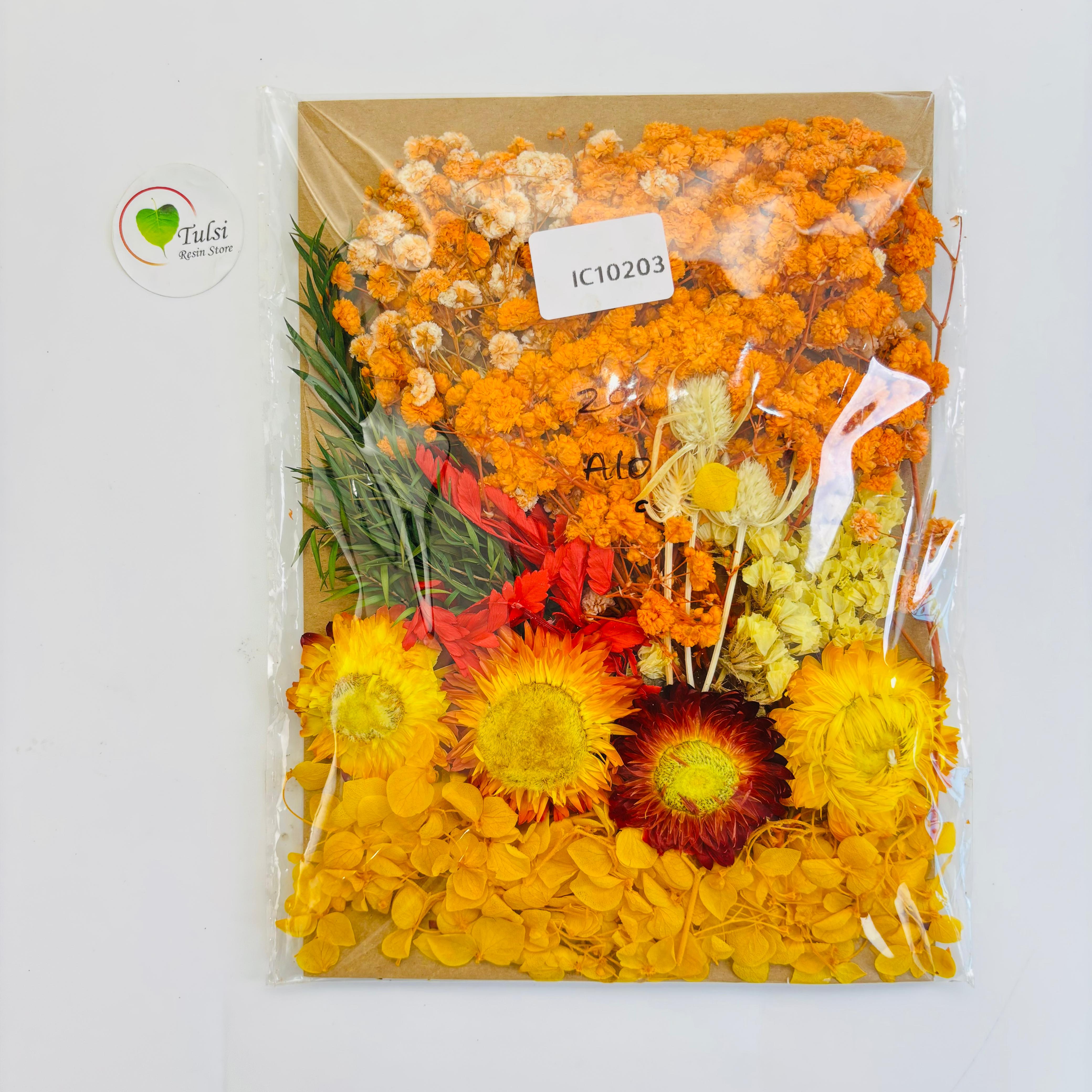 Mix Dry Flower Sheet - A10 Tulsi Resin Store