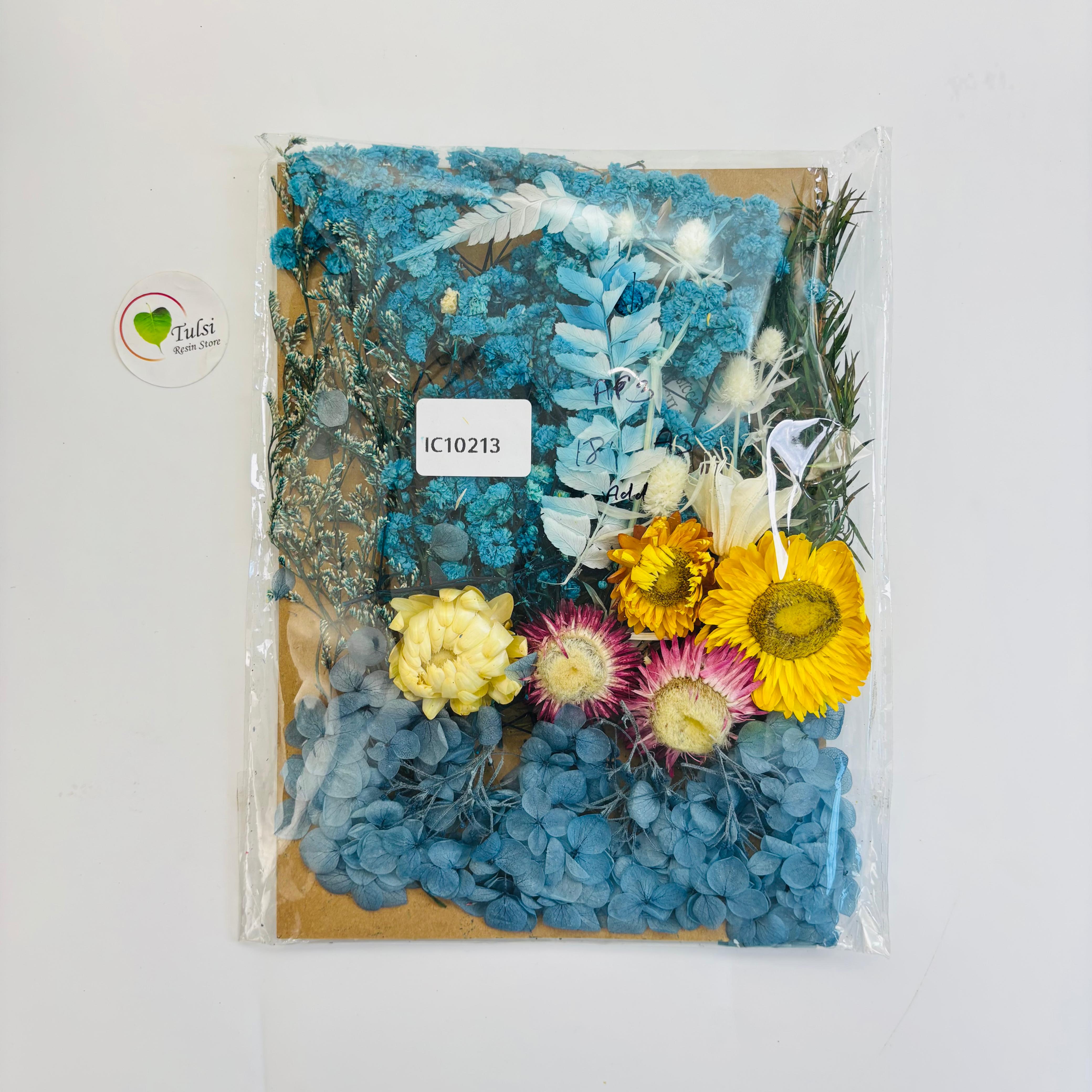 Mix Dry Flower Sheet - A3 Tulsi Resin Store