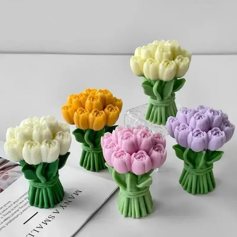 Tulip Bouquet Candle Mould (A)