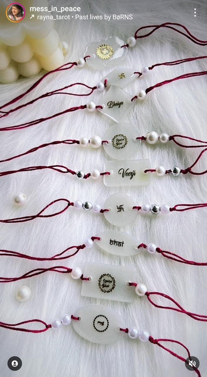 Metal Sticker - A6 Mix Rakhi (B) Tulsi Resin Store
