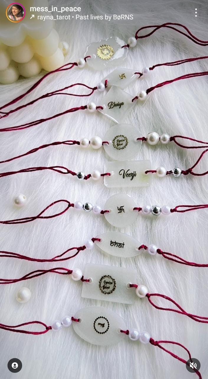 Metal Sticker - A6 Mix Rakhi (B) Tulsi Resin Store