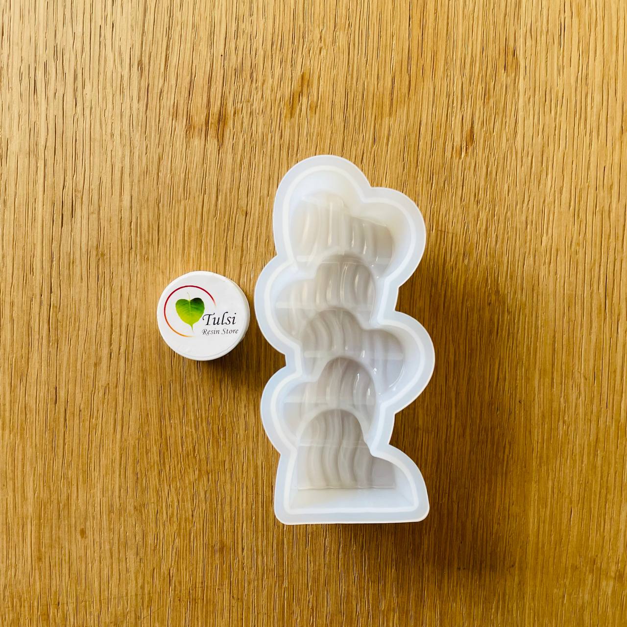 Striped Heart Candle Mould (B) Tulsi Resin Store