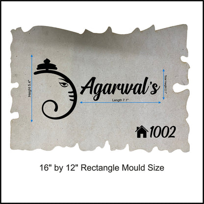 Custom Nameplate Base + Acrylic Name (Design A)