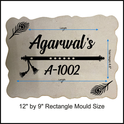 Custom Nameplate Base + Acrylic Name (Design G)