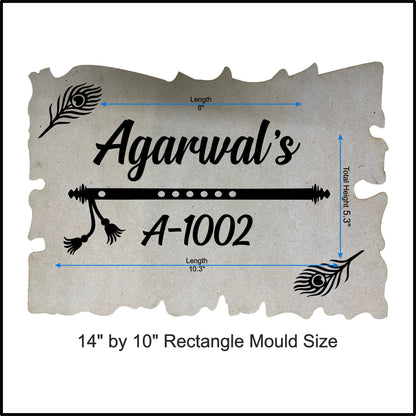 Custom Nameplate Base + Acrylic Name (Design G)