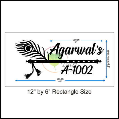 Custom Nameplate Base + Acrylic Name (Design B)