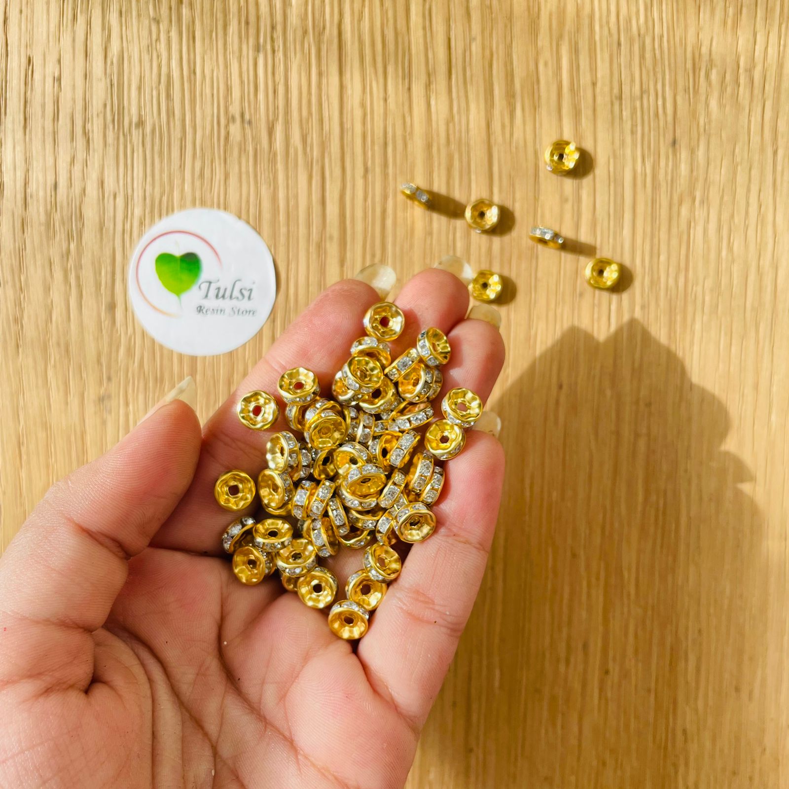 Diamond Beads (A) - Golden (10 Gram)