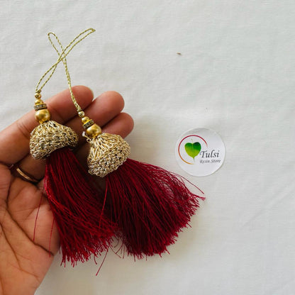 Rakhi Hanging (J)(2 pcs) - Maroon - Tulsi Resin Store