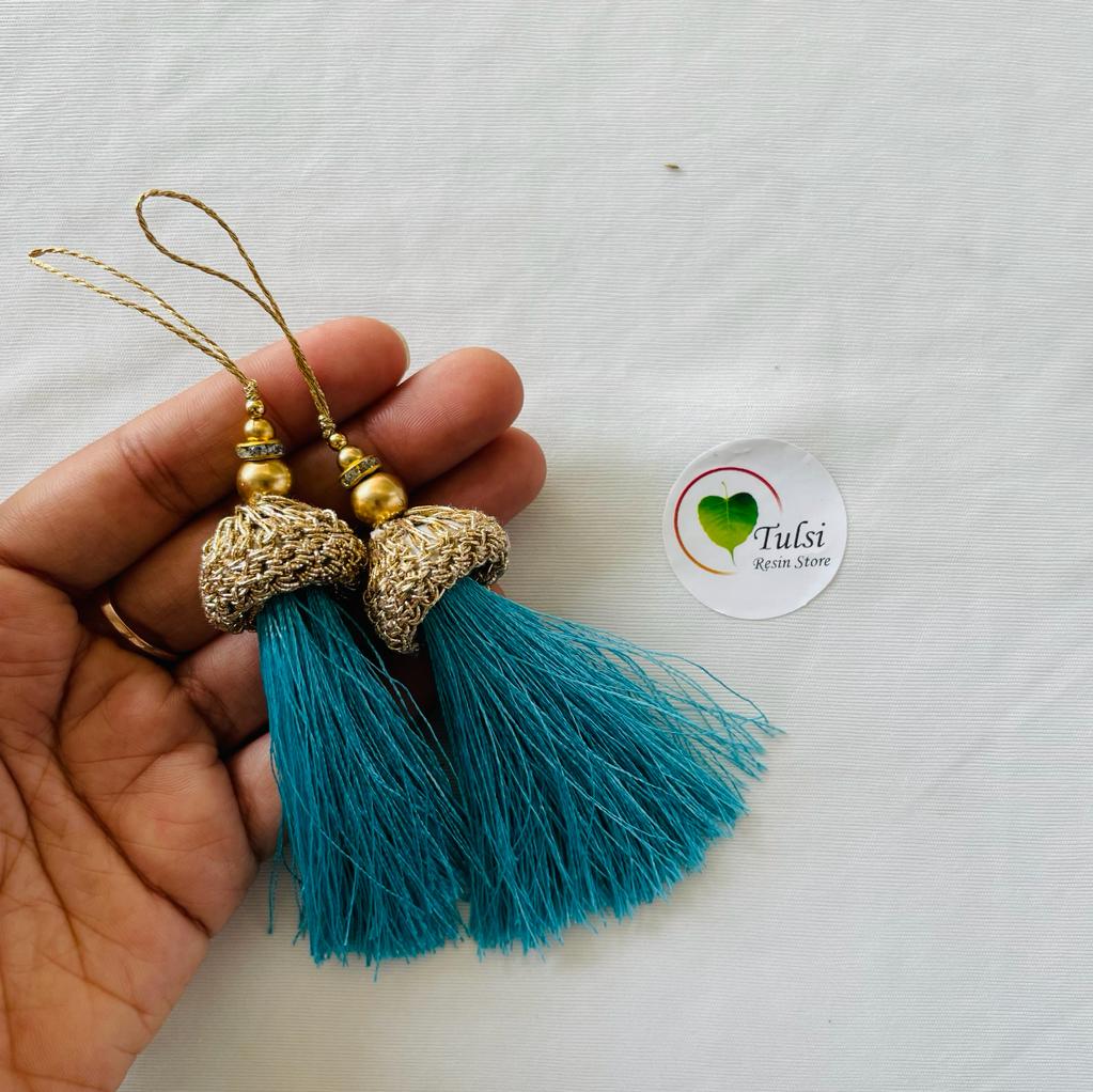 Rakhi Hanging (J)(2 pcs) - Sky Blue - Tulsi Resin Store