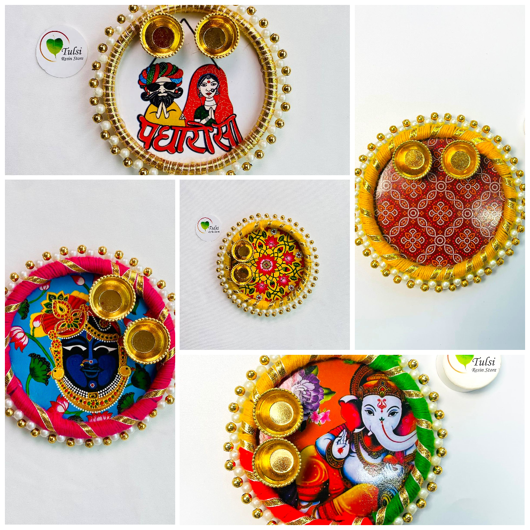 Mini Pooja Thali - - Tulsi Resin Store