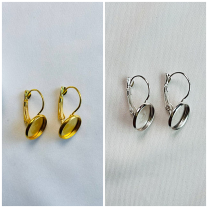 Earring Bazel - (V) (6 Pair)