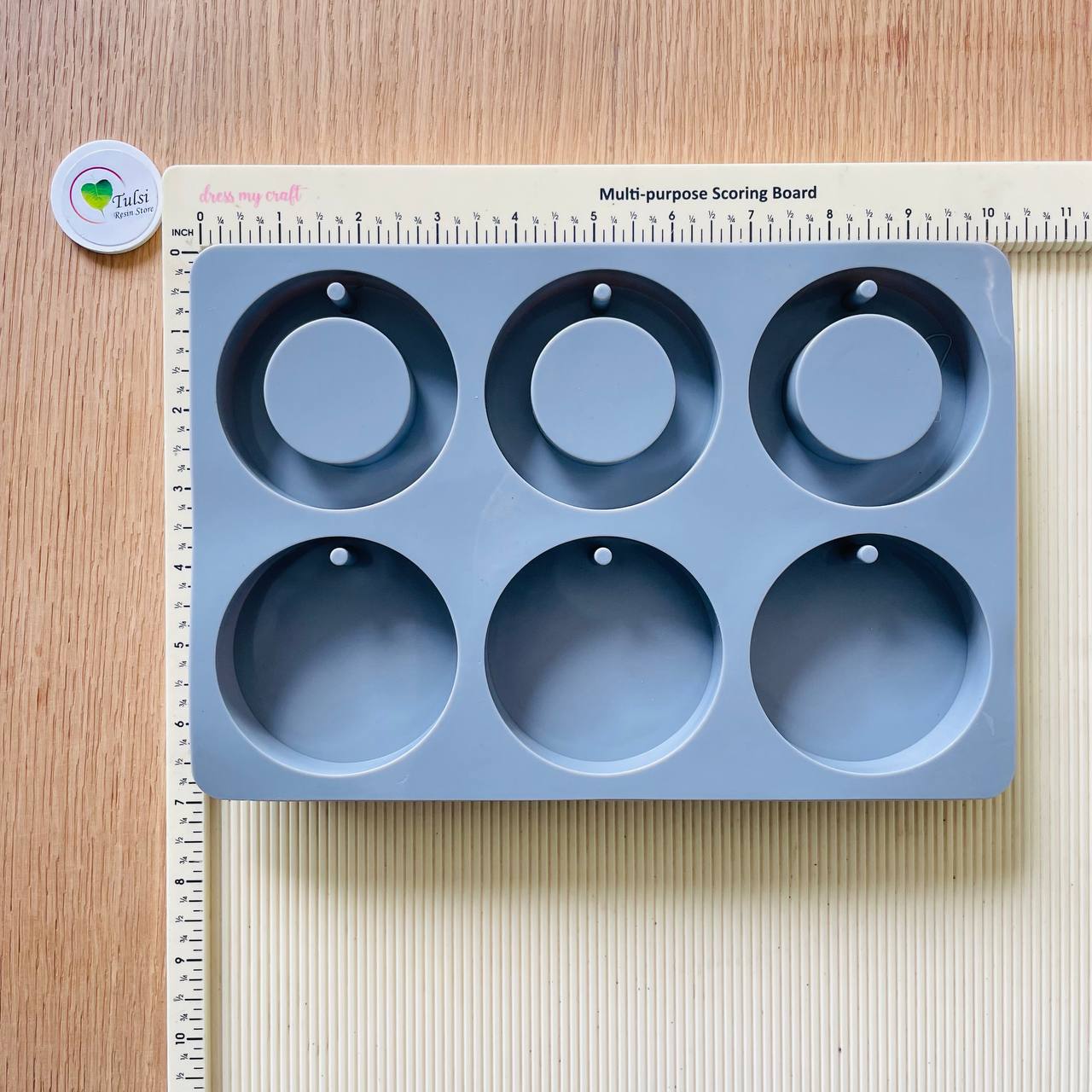 6 Cavity Round Mould - 20 MM Tulsi Resin Store