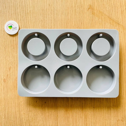 6 Cavity Round Mould - 20 MM Tulsi Resin Store