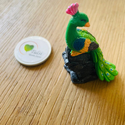 3D Peacock Miniature (A) Tulsi Resin Store