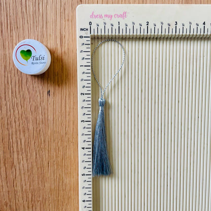 Thread Bookmark Tassel - Silver (10 Pcs) Tulsi Resin Store