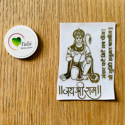 Metal Sticker - Hanuman Combo Tulsi Resin Store