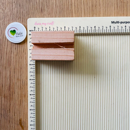 Distash/Defective Wooden Base Stand 2.5" Tulsi Resin Store