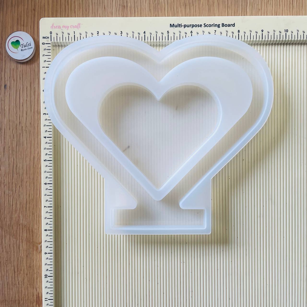 Twin Heart Frame With Stand Mould (B)