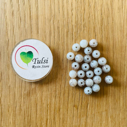 Marble Beads Grey Tulsi Resin Store