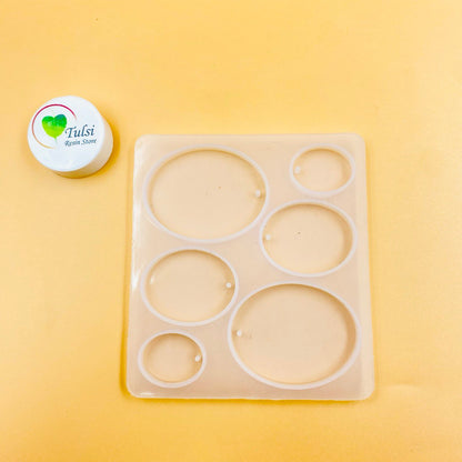 6 Cavity Oval Mould Tulsi Resin Store
