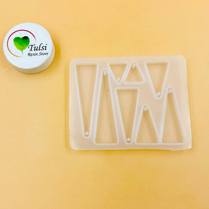 8 Cavity Long Triangle Mould Tulsi Resin Store