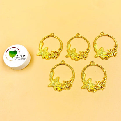 Designer Gold Bazel - E (5 Pcs) Tulsi Resin Store