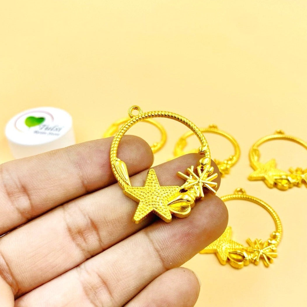 Designer Gold Bazel - E (5 Pcs) Tulsi Resin Store