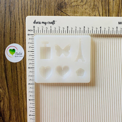 6 Cavity Charm Mould tulsiresin
