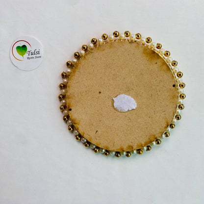 Mini Pooja Thali Tulsi Resin Store