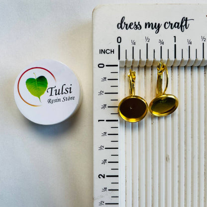 Earring Bazel - (V) (6 Pair)