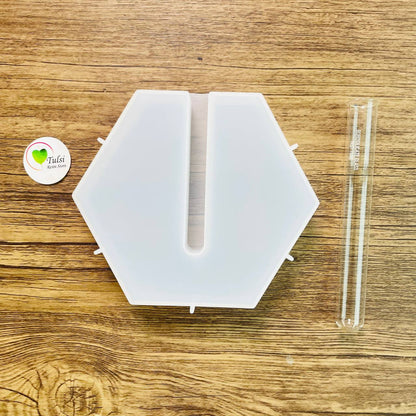 Hexagon Plantern Mould With Test Tube (B)