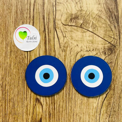 MDF Printed Evil Eye Cutout - Small (5 Piece)