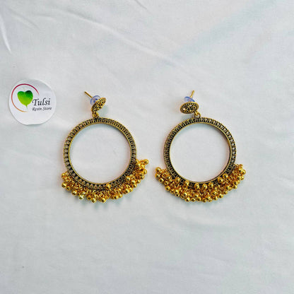 Gold Jhumka Bazel