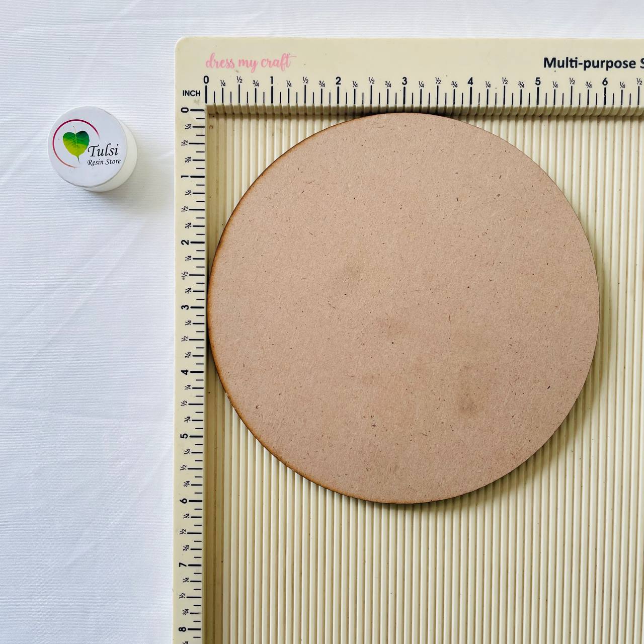 Plain Round Base Without Hole - B 6 Inches Tulsi Resin Store