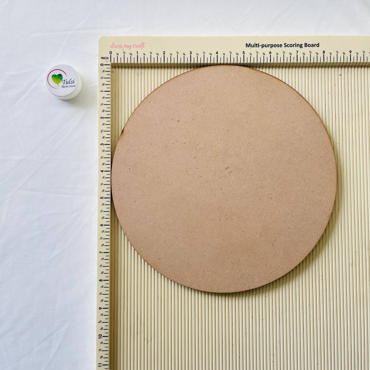 Plain Round Base Without Hole - B 8.5 Inches Tulsi Resin Store
