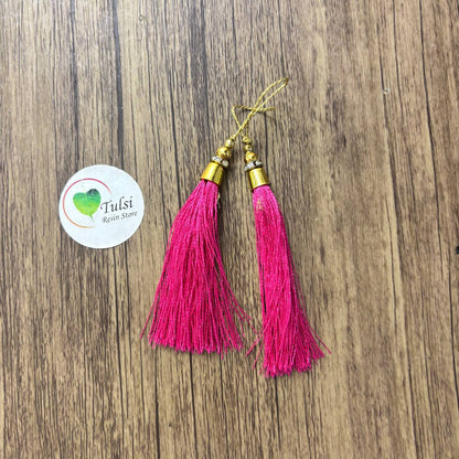 Tassels for Bookmark (2pc) - Hot Pink - tulsiresin
