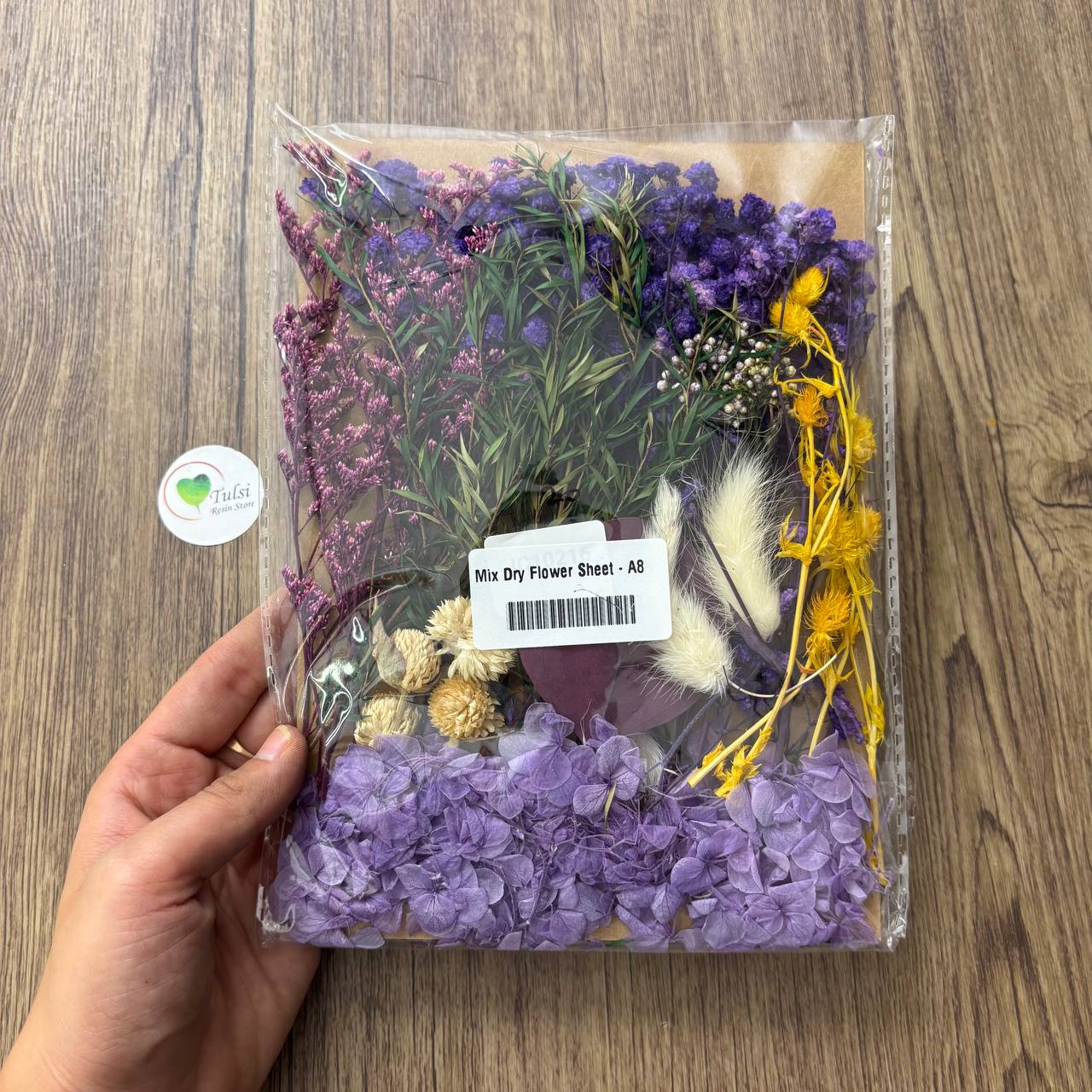 Mix Dry Flower Sheet - A8 Tulsi Resin Store