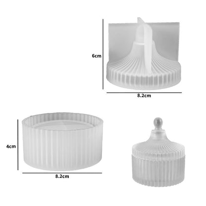 Jar Mould with Lid (B) Tulsi Resin Store