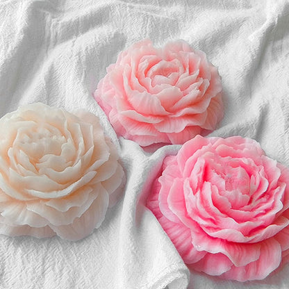 Peony Flower Candle Mould (E) - 8 Cm