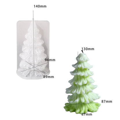 Christmas Tree Candle Mould (D) - - Tulsi Resin Store